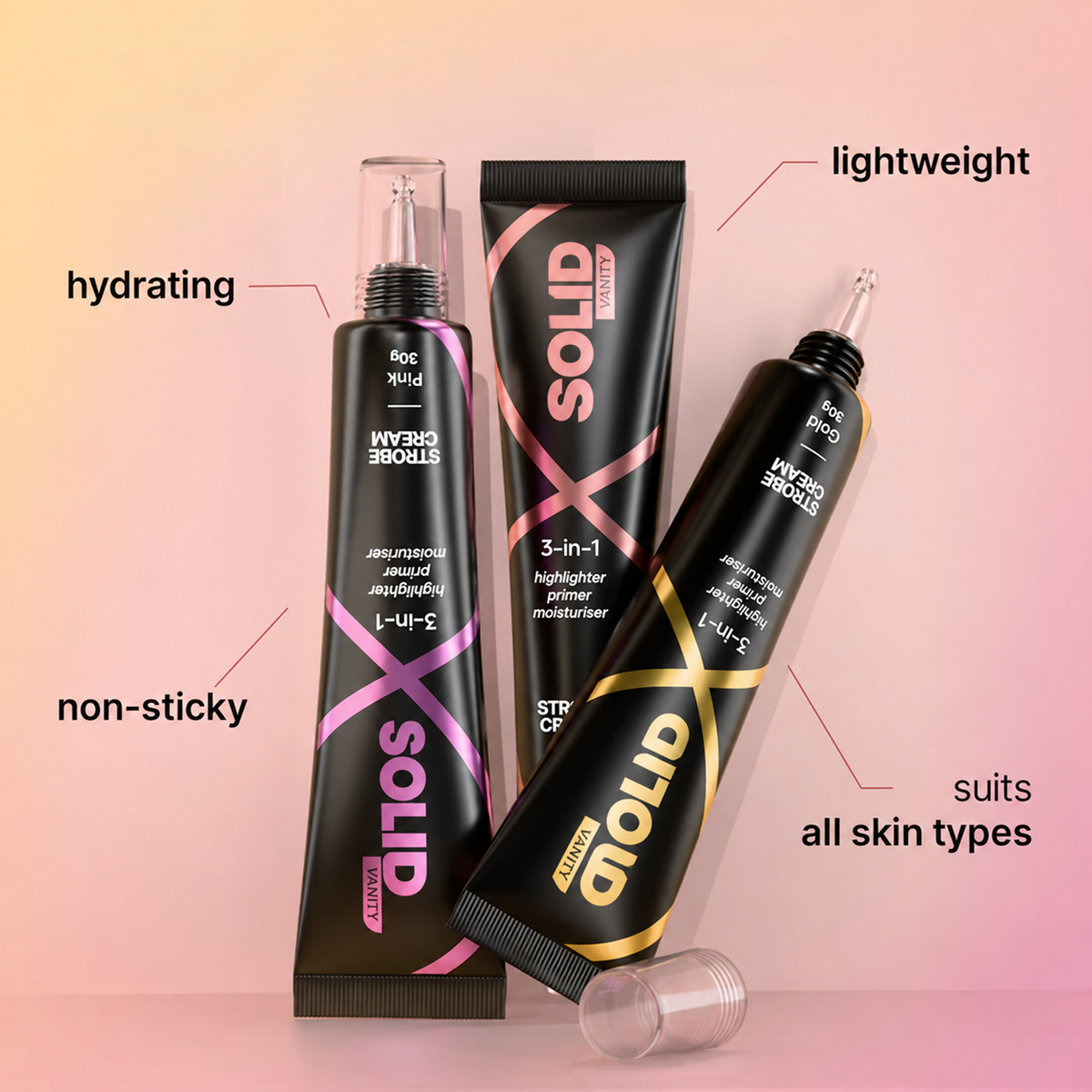 3-in-1 Illuminating Strobe Cream Combo | Pack of 3