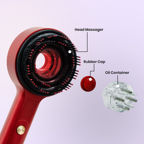 3-in-1 Red Light Scalp Massager & Oil Applicator