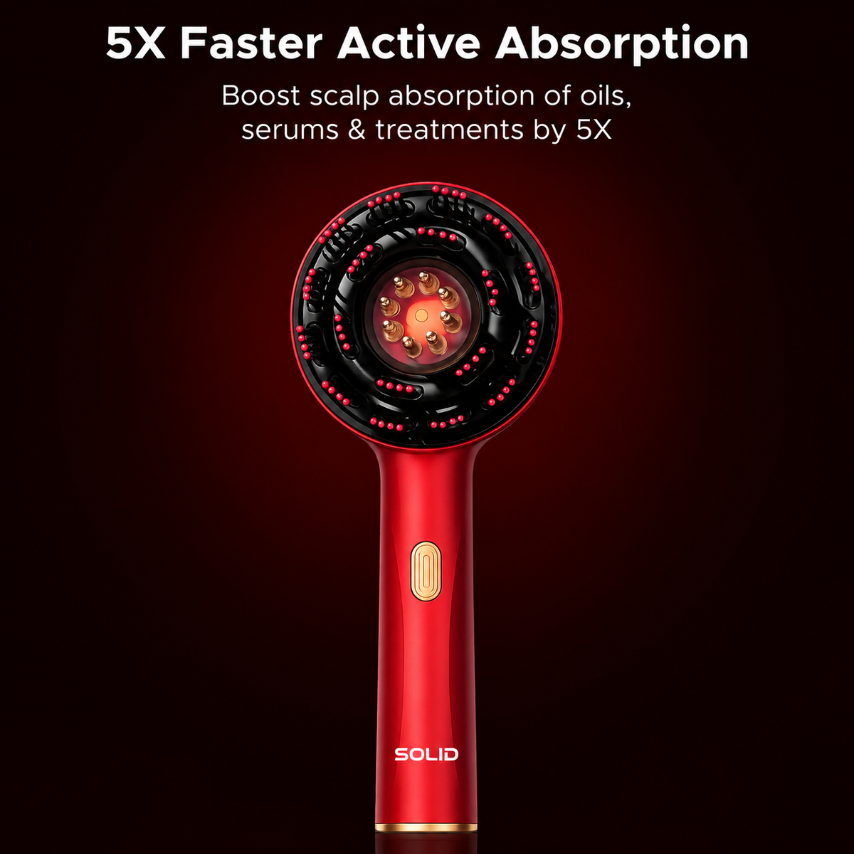 3-in-1 Red Light Scalp Massager & Oil Applicator