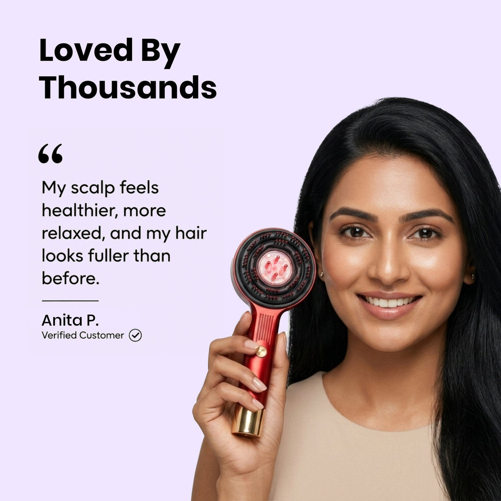 3-in-1 Red Light Scalp Massager & Oil Applicator